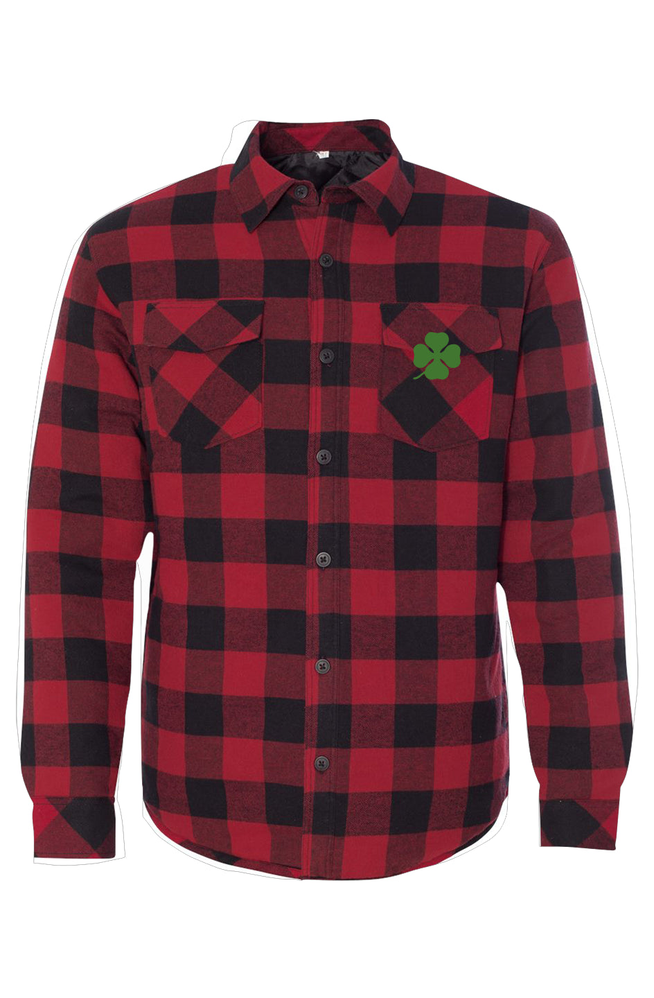Quadrifoglio Quilted Flannel Shirt Jacket
