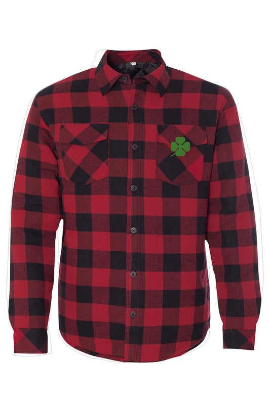 Quadrifoglio Quilted Flannel Shirt Jacket