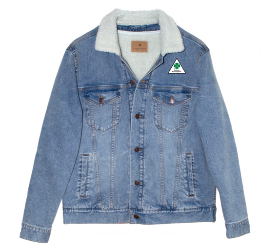 SNO logo denim sherpa jacket