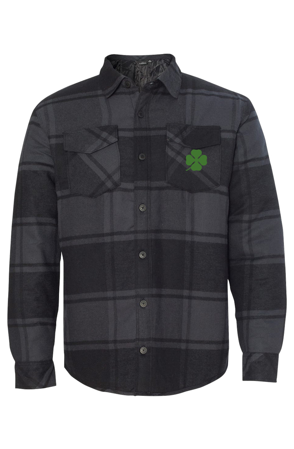 Quadrifoglio Quilted Flannel Shirt Jacket