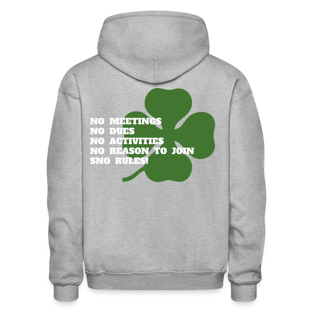 SNO Rules Hoodie - heather gray